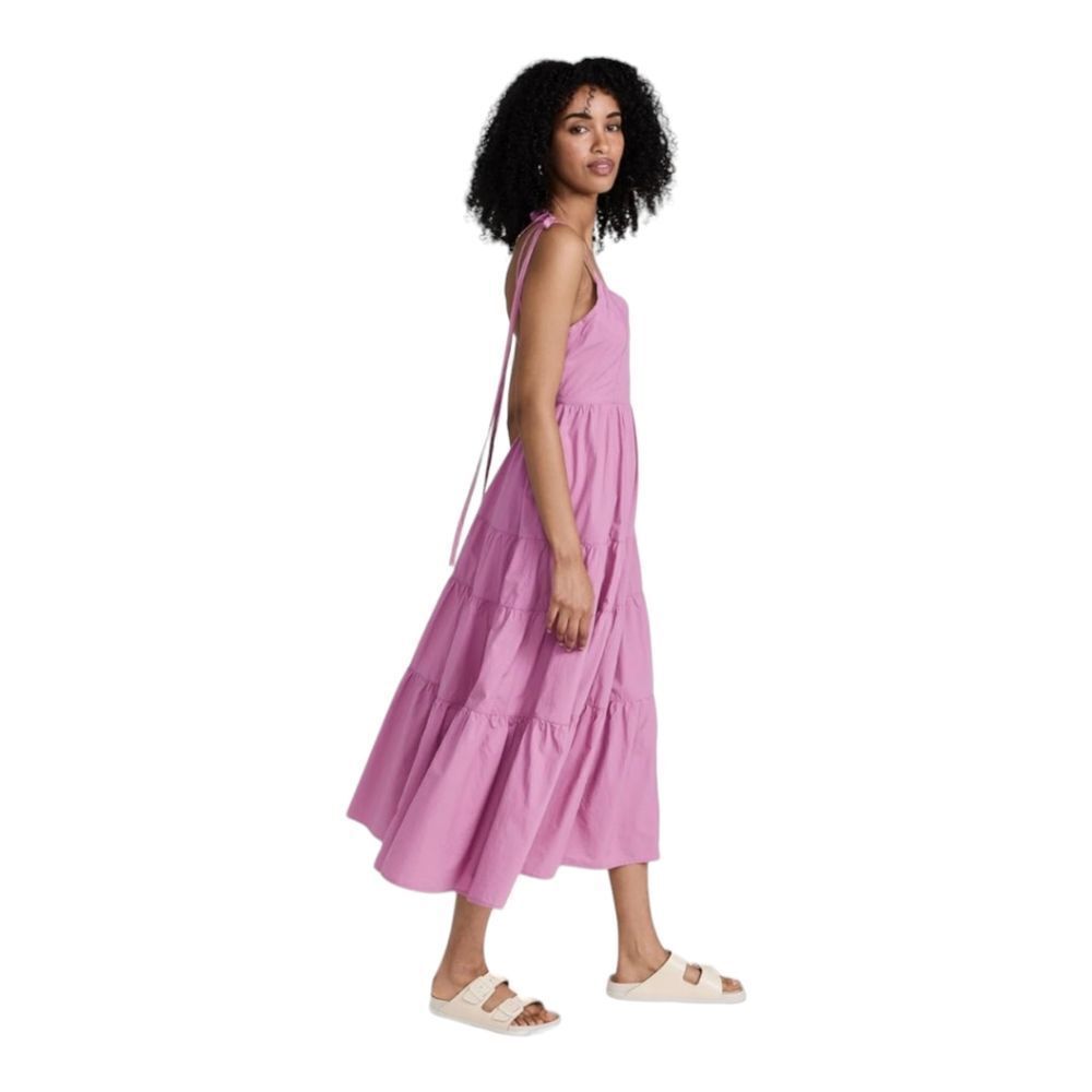 Madewell Delicate Shaded‎ Pink Sidonie Cotton Ruffled Backless Maxi Dress XL NWT - Picture 5 of 15
